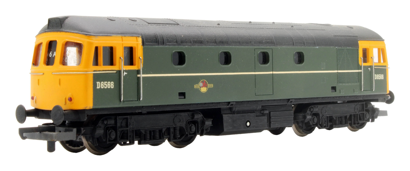 LIMA 'OO GAUGE' BR GREEN CLASS 33 D6566 DIESEL LOCOMOTIVE