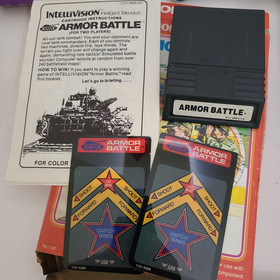 Mattel Intellivision Console 2609 A Bundle, Intellivoice Module, 8 Games, Read