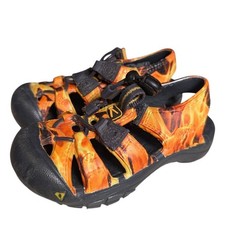 Keen Newport H2 Toddler Size 5 Orange Flame Print Waterproof Sport Sandals