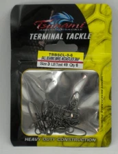 Tsunami TBBSCL-3-6 Ball Bearing Swivel With Coastlock Snap 49 lb Test 6CT