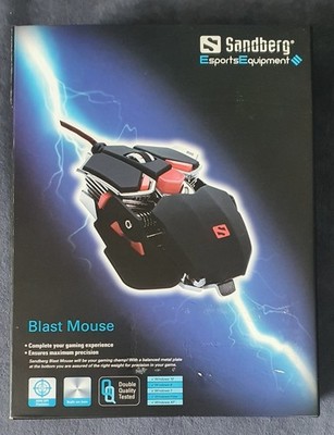 Sandberg Blast LED Gaming Maus 10 programmierbare Tasten 640-00 neu versiegelt