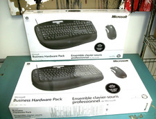 LOT OF 2 - MICROSOFT Business Hardware Pack Keyboard/Mouse Model 1031 A4B-00007