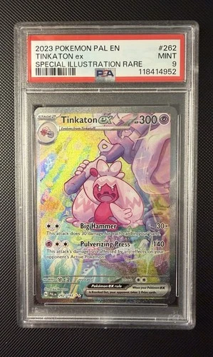 Tinkaton EX 262/193 Special Illustration Rare Paldea Evolved Pokemon PSA 9