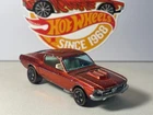 Hot Wheels Redline Custom Mustang - Red - White Int - HK - 1968