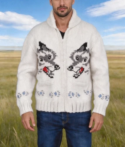 Share Project Hail Mary Wolf Cardigan Ryan Gosling Grace Beige Fox Knitted Zip - product listing photo