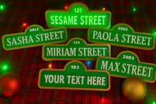 Custom LED Name Sign  Remote Control Sesame Street