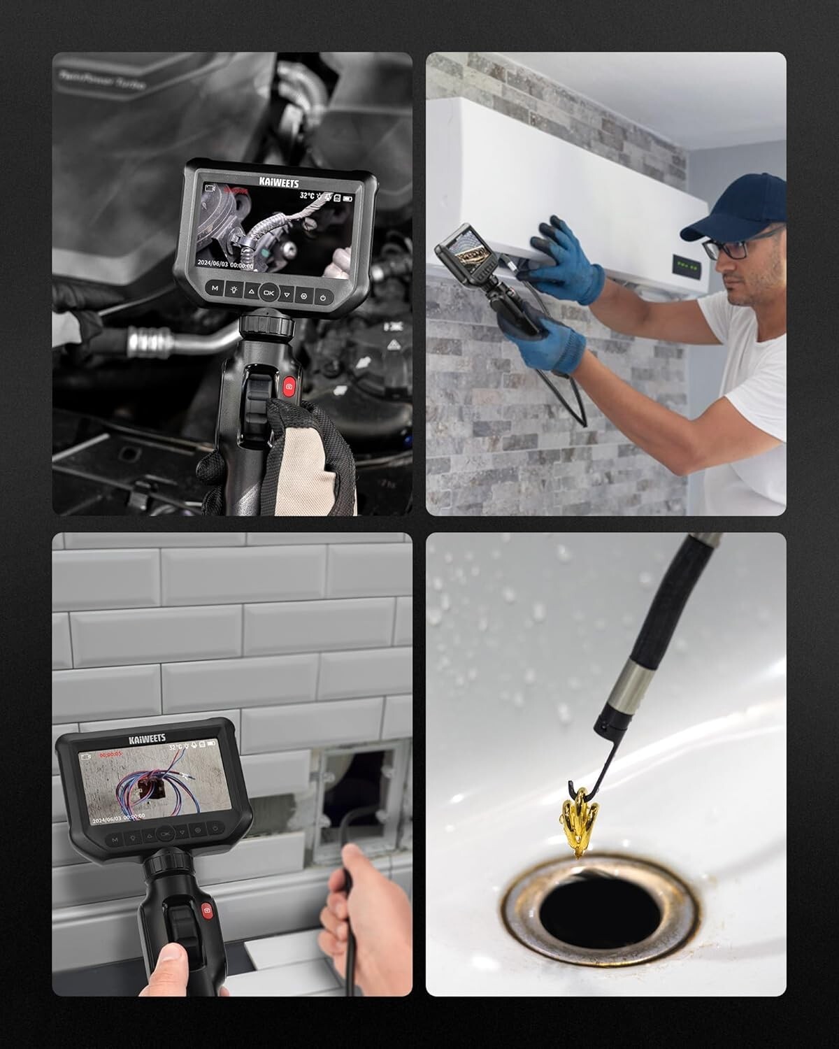 High-Performance Articulating Endoscope with 5-Foot  and Precise Diagnosis