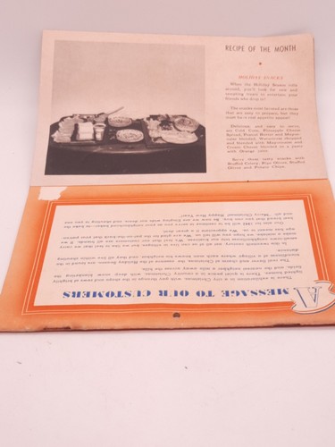 Calendario Pubblicitario Vintage 1942 Sweaneys Burro Crosta Pane Ricette Epoca WW11 - Foto 5 di 9
