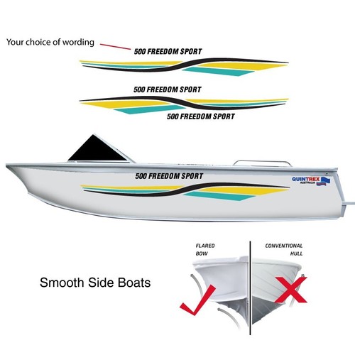 Quintrex Style Boat Graphics/Stripes. 2000mm long - Picture 8 of 12