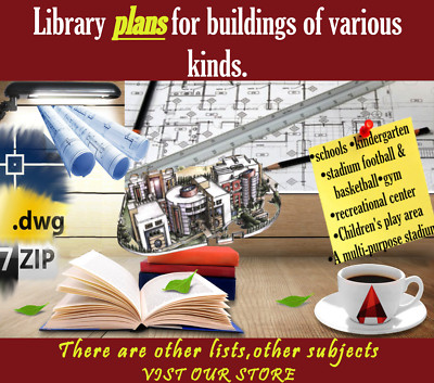 85 PROJECT PLANS ARCHITECTURE CAD 2D DWG FILES FOR EDUCATION AND SPORT BUILDINGS