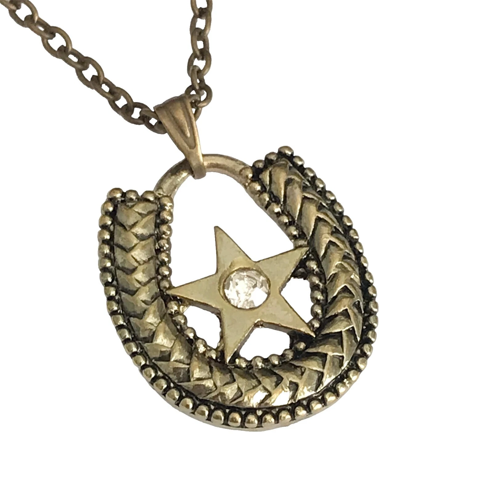 Latón Plateado Cristal encanto Collares y colgantes De moda