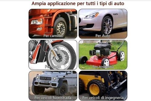 10 X STRINGHE STRISCE KIT RIPARAZIONE GOMME PNEUMATICI TUBELESS AUTO MOTO - Foto 3 di 5