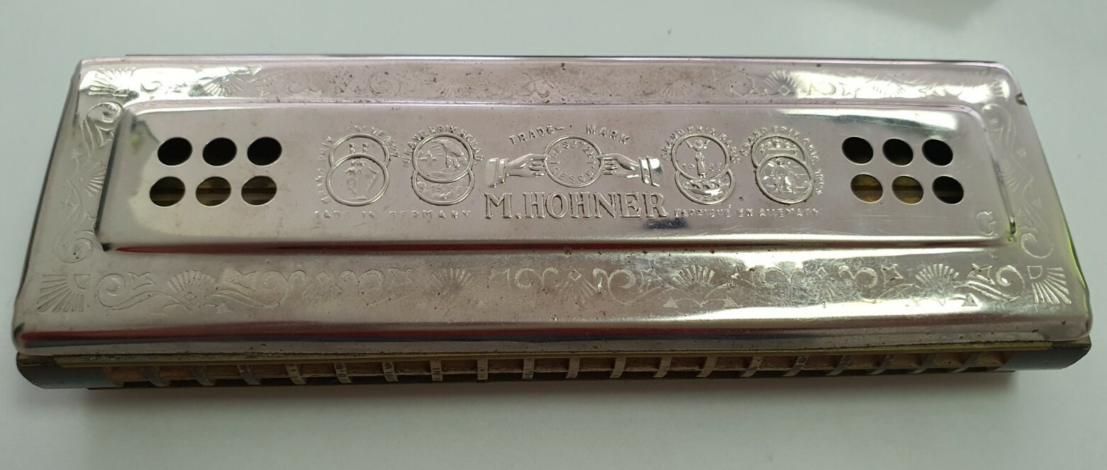 M. Hohner "The Echo Harp" Glockenreine Stimmung mit OVP Mundharmonika