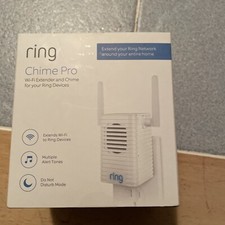 New Sealed Ring Chime Pro Wi-Fi Extender and Indoor Chime Doorbell