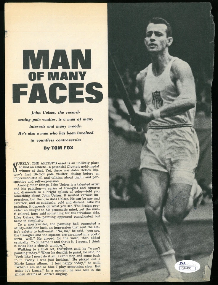 BILLY WILLIAMS Signed Autographed Magazine Page Photo JSA Authenticated - Image 2 of 3