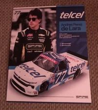 Nascar Truck Driver #77 Andres Perez de Lara Telcel 2025 Postcard