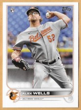 ALEX WELLS BALTIMORE ORIOLES ROOKIE #118 - TOPPS NM-MT 2022