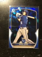 Gavin Cross 2023 Bowman Chrome Sapphire Prospect Card #BCP-160 Royals Card PWE