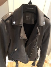 Primark Faux Suede Moto Jacket Size 0