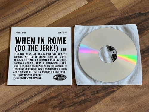 RFTC ROCKET FROM THE CRYPT When In Rome 1998 EUROPEAN promo CD single - Foto 2 di 2