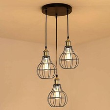 Vintage Cage Metal Pendant Light Shade Wire  Ceiling Industrial lampshade
