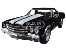 1970 Chevrolet El Camino Ss Black 125 Diecast Model Car By New Ray 71883 A