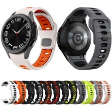 Correa de Silicona con Hebilla Invertida Bicolor para Samsung Galaxy Watch 7 / 6