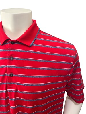 Walter Hagen Golf Polo Shirt Mens Size Adult Large Red Short Sleeve Regular  Fit