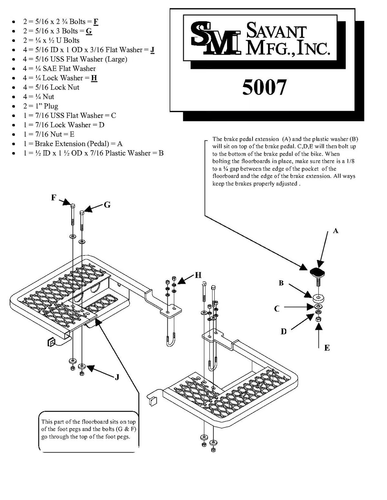 STRONG MADE STEEL FLOORBOARDS HONDA RECON 250 1997-2004 - Picture 2 of 2