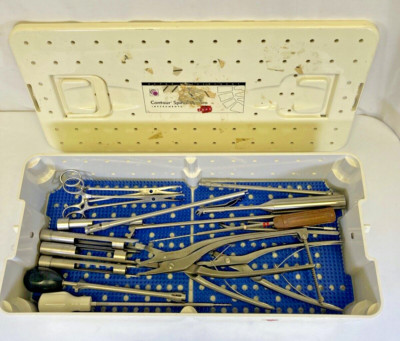 18 Piece ODEV Orthopedic Development Contour Spinal System Instrument Set & Case