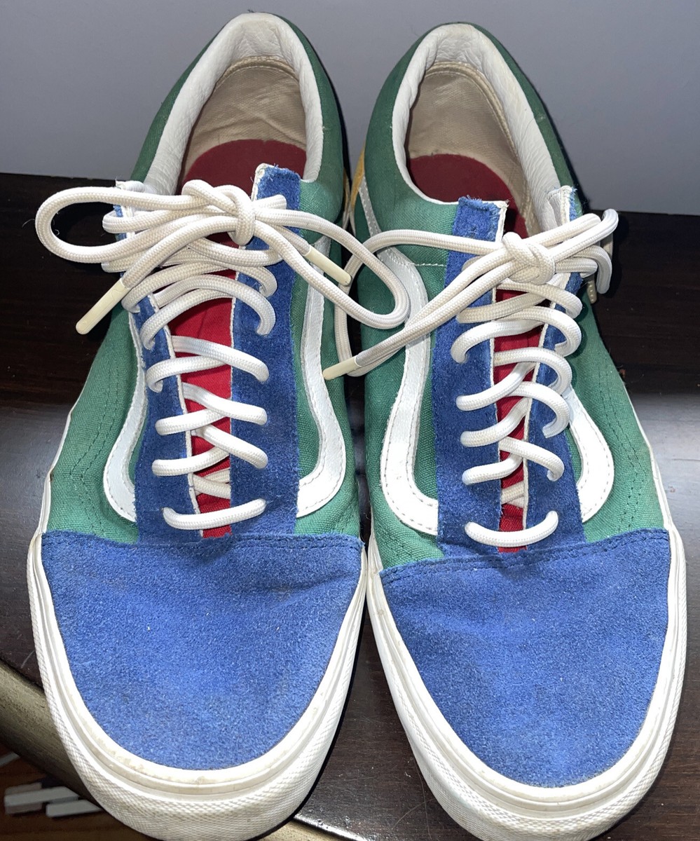 multi colored Toms low top old skool color block men womans sneaker  Skate