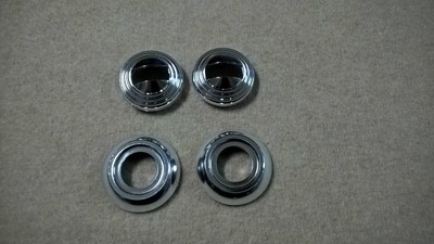 2 GHIERE CROMATE MANIGLIE APRIPORTA FIAT 500 F