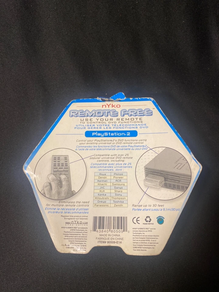 Nyko REMOTE FREE Dongle for PlayStation 2 PS2 NIP Use Your Remote to Control DVD - Image 4 of 4