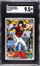 Corbin Carroll 2023 Topps Holiday Metallic ROOKIE #H113 SGC 9.5