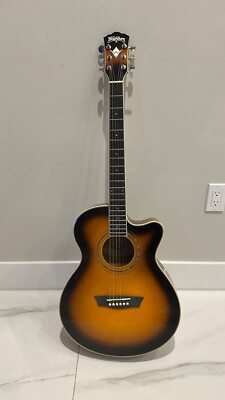 Washburn EA15ATB Festival Series Mini Jumbo Acoustic/Electric Guitar -