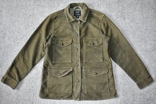 Filson Womens Olive Green Moleskin Hope Jac-shirt Jacket Cruiser Size M