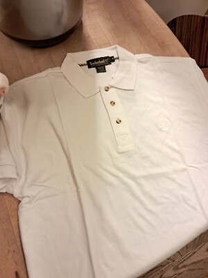 Brand New Timberland Shirt Mens Small/Medium/Large Polo White