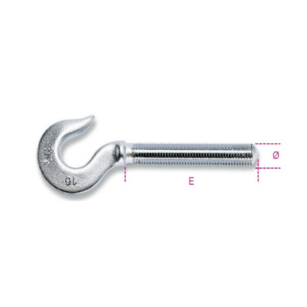 42071 Robur Ganci per tenditori filettatura destra zincati (1/2) ZD M12