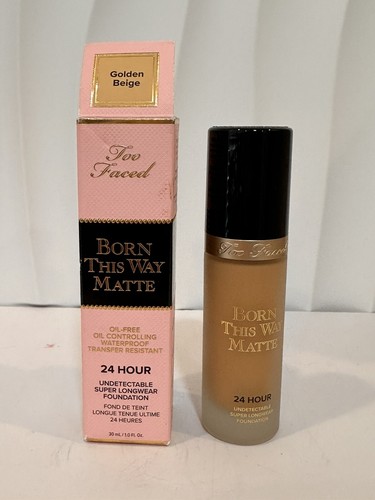 Too Faced Born This Way Matte Longwear Liquid Foundation Golden Beige 1 FLoz