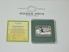 1 $ 2007 Niue Silber Vincent van Gogh AG Malerserie selten mit 3 Zirkonien