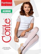 Conte Jasmine 40 Den - Fantasy Tights For Girls With Daisy Pattern - 4yr. 6yr. 8