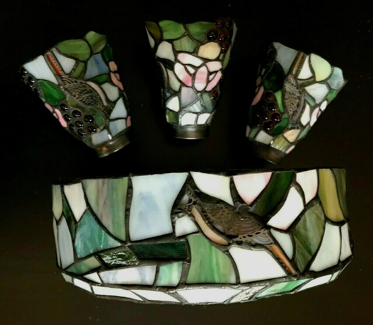 Arts Crafts Tiffany Style Stained Glass Hampton Bay Ceiling Fan