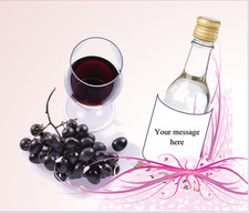 30 Custom Mini Wine/Water Bottle Labels Wedding Bridal Party Shower Favor More