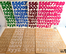 Lot of Making Memories Chunky Letters, Numbers  Overlays  1-1/4" Tall
