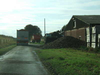 Foto 6x4 Eine Straßensperre bei Rummer's Farm bei Wisbech St Mary nicht viel c2009