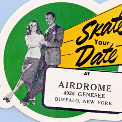 1940s Airdrome Roller Skating Rink 4925 Genesee Street Buffalo Erie Co New York