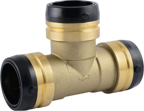 PUSH TO CONNECT   1-1/4 "  TEE SHARKBITE UXL0835 BRASS PLUMBING  FITTING