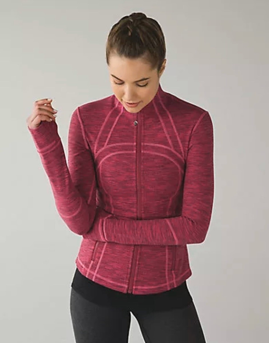 Lululemon Define Jacket Sz 8 Berry Rumble Jeweled Magenta Pink