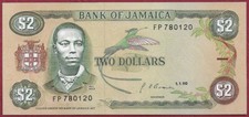 Jamaika/Jamaica 2 Dollars P-69d (1990) UNC/AUNC