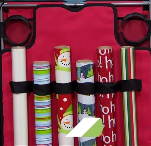 Christmas Deluxe Gift Wrap and Craft Station Green Present Wrapping Caddy - Picture 11 of 11